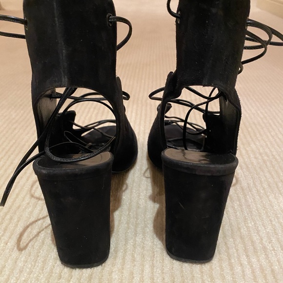 Saint Laurent 'Babies' tie up sandal black 7.5 - Picture 8 of 9